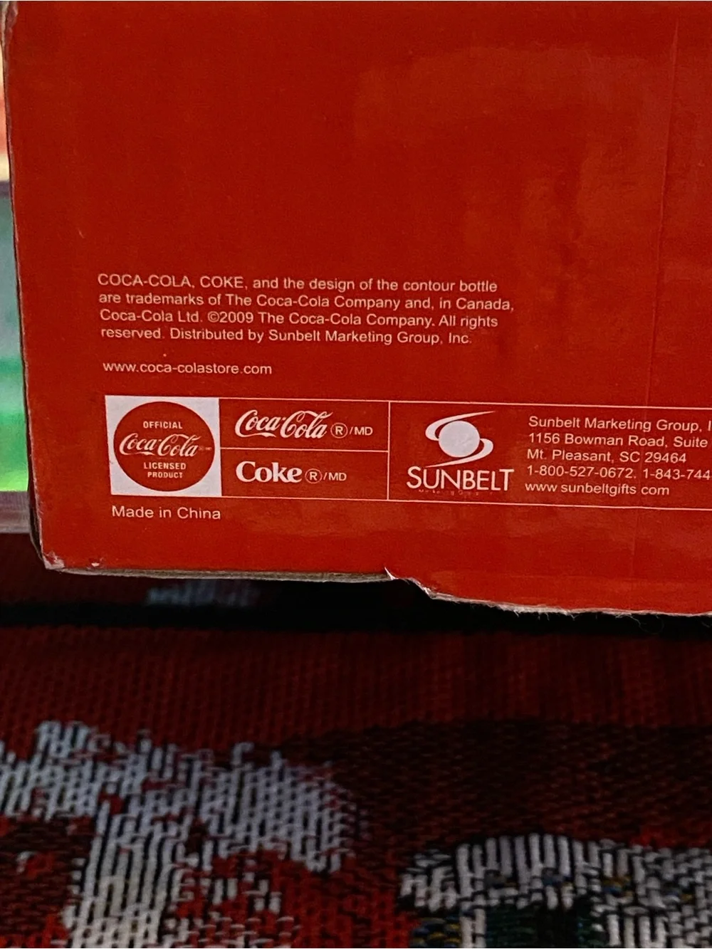 NIB 2009 Coca-Cola Glass Salt & Pepper Shakers-Coke Bottle Set-Official Licensed